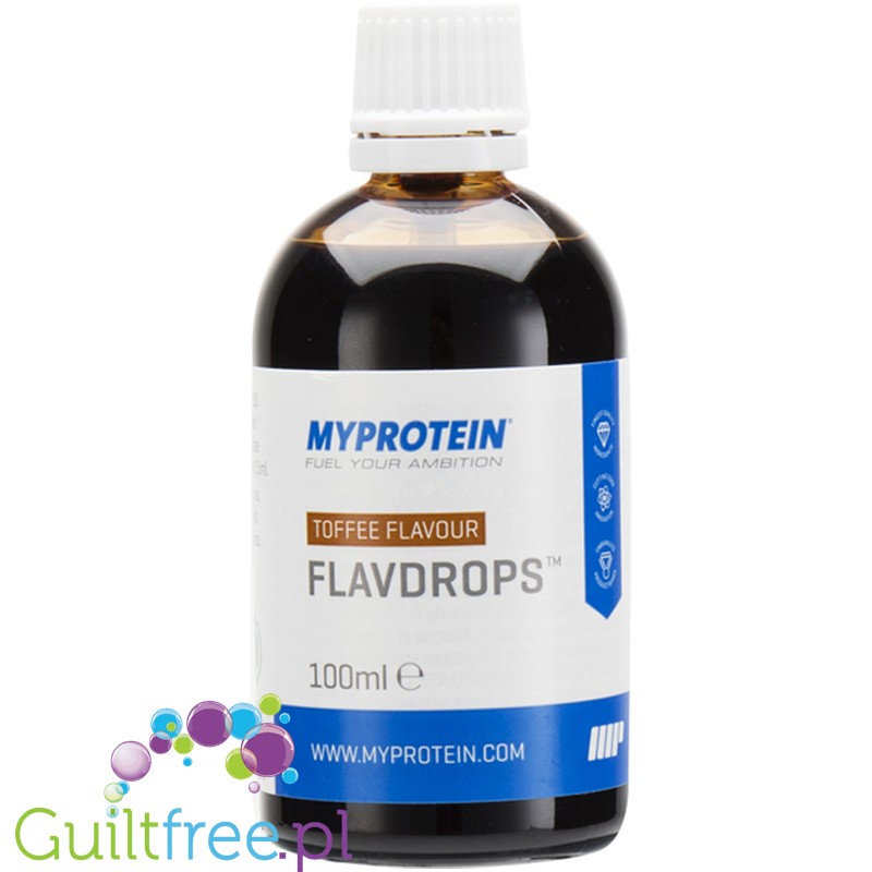 MyProtein FlavDrops Toffee 50ml - aromat spożywczy Tofi – Guiltfree