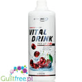 Vital Drink Cherry 1L - wiśniowy koncentrat bez cukru z witaminami, wydajność 80L by Best Body Nutrition (vital-drink-cherry-1l-wisniowy-koncentrat-bez-cukru-z-l-karnityna-i-witaminami)