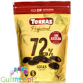 Torras Profesional Choco Drops 1KG - kropelki wegańskiej gorzkiej czekolady 72% bez dodatku cukru by Torras (torras-czekolada-gorzka-72-kakao-bez-dodatku-cukru-drops-1kg)