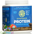 Sunwarrior Protein Warrior Blend 0,375kg, Chocolate - vegan protein powder with acai, goji & quinoa, sachet