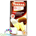 Torras White & Coconut - biała czekolada z kokosem bez cukru by Torras (torras-biala-czekolada-z-kokosem-bez-cukru)