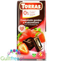 Torras Dark & Strawberries - gorzka czekolada z truskawkami bez cukru by Torras (torras-ciemna-czekolada-z-truskawkami-1g-cukru)
