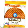Rip Van Wafels Honey & Oats 140kcal - holenderski stroopwafel 80% mniej cukru, smak miodowo-owsianym by Rip Van (rip-van-wafels-honey-oats-140kcal-holenderski-stroopwafel-80-mniej-cukru-smak-miodowo-owsianym)