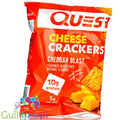 Quest Chesse Crackers Cheddar Blast - serowe keto krakersy 10g białka & 5g węgli by Quest Nutrition (quest-chesse-crackers-cheddar-blast-serowe-keto-krakersy-10g-bialka-5g-wegli)