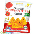 Popcrop Piramidki Sweet Paprika - wegańskie, bezglutenowe chipsy proteinowe, Słodka Papryka by Popcrop (popcrop-piramidki-sweet-paprika-weganskie-bezglutenowe-chipsy-proteinowe-slodka-papryka)