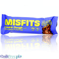 Misfits Protein Bar Cookie Dough - vegan sugar-free protein bar with chocolate caramel