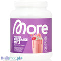 More Nutrition Protein Milkshake Raspberry Ice Cream 0.6kg - thick protein shake with casein, Raspberry Ice Cream flavor.