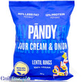 Pandy Lentil Chips Sour Cream & Onion - wegańskie chrupki z soczewicy 40% mniej tłuszczu, smak Śmietana & Cebulka