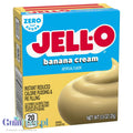 Jell-O Banana Cream low fat sugar free pudding, Banana flavor