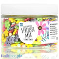 NO SUGAR SUGAR Streusel Mix Flower Power - pastelowa posypka bez cukru z erytrolem 72kcal by NOsugarSUGAR (no-sugar-sugar-streusel-mix-flower-power-pastelowa-posypka-bez-cukru-z-erytrolem-72kcal)