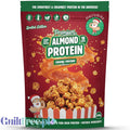 Macro Mike Almond Plant Protein, Caramel Popcorn - wegańska turbo kremowa odżywka bez glutenu, mleka i sukralozy