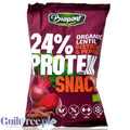 Biopont 24% Protein Lentil Beetroot & Pepper - chrupki z soczewicy z burakiem i pieprzem by Biopont (biopont-24-protein-snack-burak-z-pieprzem-chrupki-z-soczewicy)
