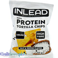 Inlead Protein Tortilla Chips Salt & Pepper - wegańskie chipsy proteinowe z błonnikiem, smak Sól & Pieprz