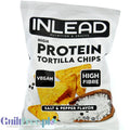 Inlead Protein Tortilla Chips Salt & Pepper - wegańskie chipsy proteinowe z błonnikiem, smak Sól & Pieprz by InLead (inlead-protein-tortilla-chips-salt-pepper-proteinowe-chipsy-blonnikowe)