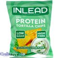Inlead Protein Tortilla Chips Sour Cream & Onion - proteinowe chipsy błonnikowe, Śmietanka & Cebulka