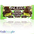 Inlead Vegan Pistachio Cups - wafelkowe miseczki o obniżonej zawartości cukru, Ciemna Czekolada & Pistacja