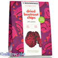 The Beginnings Dried Beetroot & Cashew Chips - niesolone surowe chipsy z buraków z orzechami nerkowca