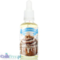 Aromat spożywczy Guiltfree Funky Flavors Sweet Gingerbread Cinnamon Bun w szklanej buteleczce z kroplomierzem.