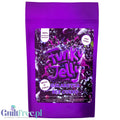 Opakowanie galaretki bez cukru Guiltfree Funky Jelly o smaku czarnej porzeczki w intensywnie fioletowym kolorze.