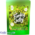 Zielone opakowanie galaretki instant Guiltfree Funky Jelly o smaku kwaśnego kiwi bez cukru
