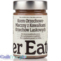 Słoik kremu orzechowo-mlecznego Guiltfree Finer Eaters z kawałkami orzechów laskowych bez cukru i oleju palmowego
