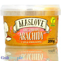 Słoik masła orzechowego Maslove z solą himalajską w ofercie Guiltfree, 200g naturalnej pasty z orzechów arachidowych.
