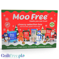 Zestaw prezentowy Guiltfree Moo Free Selection Box z wegańskimi słodyczami bez mleka, glutenu i orzechów w świątecznym pudełku
