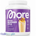 Opakowanie odżywki białkowej Guiltfree More Nutrition Protein Milkshake o smaku marakui i wanilii w formie szejka