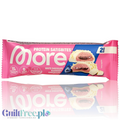 Opakowanie Guiltfree More Nutrition Protein Satisbites o smaku sernika z białą czekoladą i borówkami