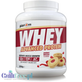 Duże opakowanie odżywki białkowej Guiltfree Per4M Whey Advanced Protein o smaku ciasteczek z dżemem Jammy Biscuit.