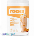 Guiltfree Rocka Nutrition wegańska odżywka białkowa o smaku jogurtu brzoskwiniowego w opakowaniu 300g