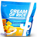 Opakowanie Guiltfree TBJP Cream of Rice o smaku kremu budyniowego, 2kg bezcukrowego kleiku ryżowego dla sportowców.