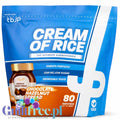 Opakowanie Guiltfree TBJP Cream of Rice o smaku czekoladowo-orzechowym, 2kg kleiku ryżowego dla sportowców.