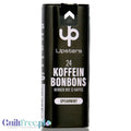 Guiltfree Upsters Koffein Bonbons Spearmint, czarna metalowa puszka z bezcukrowymi pastylkami z kofeiną o smaku mięty