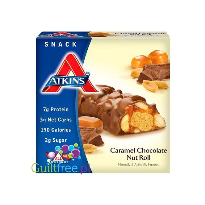 Atkins Snack Caramel Chocolate Nut Roll 