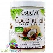 OstroVit Coconut Oil Extra Virgin 0,9KG - nierafinowany olej kokosowy