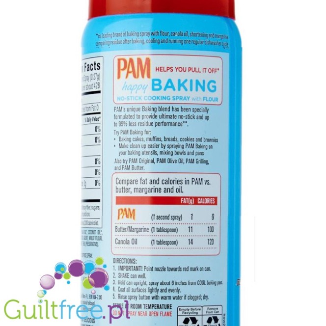  Pam Canola Oil Baking Spray with Flour (Pack of 4