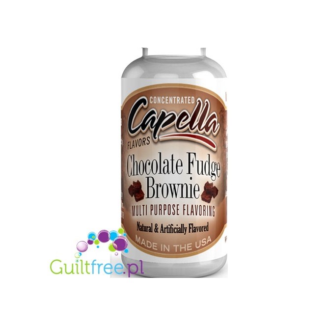 Capella Flavors Chocolate Fudge Brownie Flavor Concentrate - Concentrated sugar-free and fat-free food flavor: chocolate-fudge b