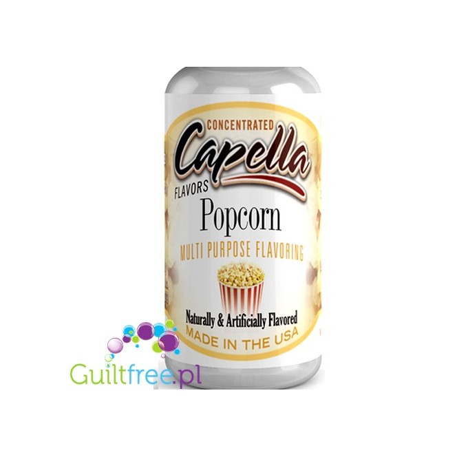 Capella Flavors Popcorn Flavor Concentrate - Concentrated sugar-free and fat-free food flavors: roasted popcorn
