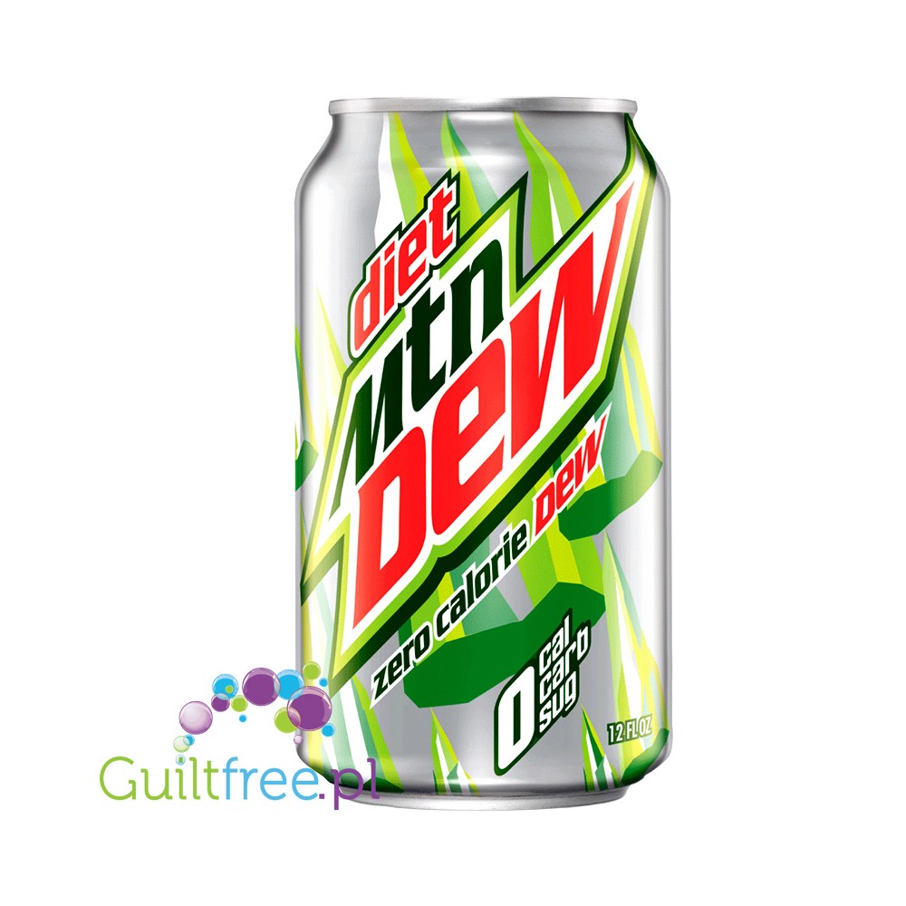 Mtn Dew Diet - carbonated low calorie refreshing citrus flavor ...