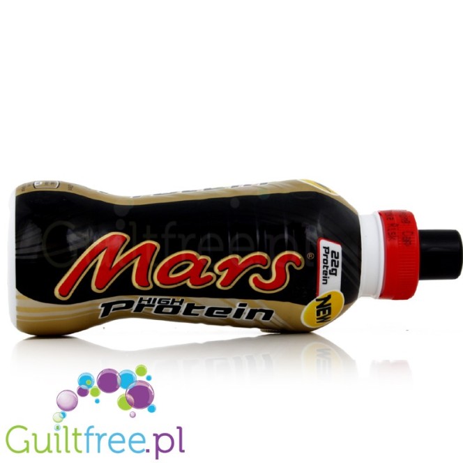 Mars Protein Drink; Chocolate and caramel flavor milk protein drink with sweeteners