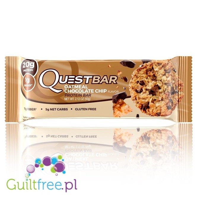 Quest Protein Bar Oatmeal Chocolate Chip Flavor 