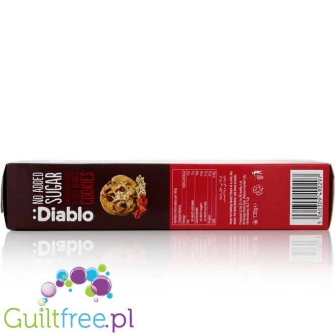 Diablo Cookies Chocolate Chip AND Goji Berry