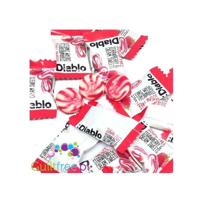 Diablo Sweets Strawberry and Cream Sweets