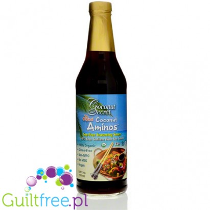 Coconut Secret The Original Coconut Aminos soy free seasoning sauce 65% less sodium the soy sauce - Coconut liquid with reduced 