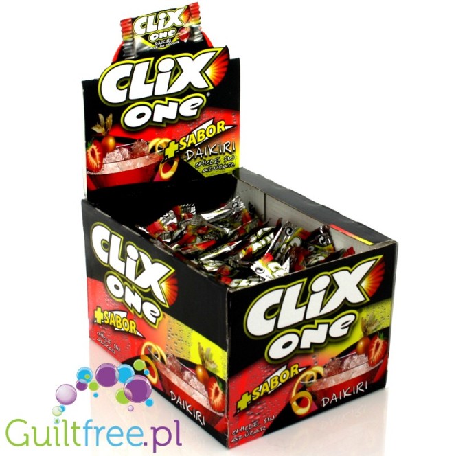 Clix One Daiquiri Chocolate-lime-strawberry-flavored chewing gum