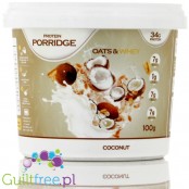 Feel Free Porridge, Kokos - owsianka proteinowa 34g białka, z BCAA i HMB