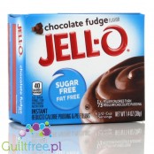 JellO Chocolate Fudge Pudding - Budyń bez cukru i tłuszczu o obniżonej kaloryczności, instant, smak czekoladowego ciasta