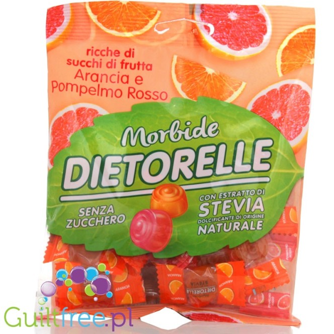 Dietorelle gluten-free orange and pink grapefruit gel jelly