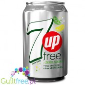 7up Free can - zero sugar, zero kcal